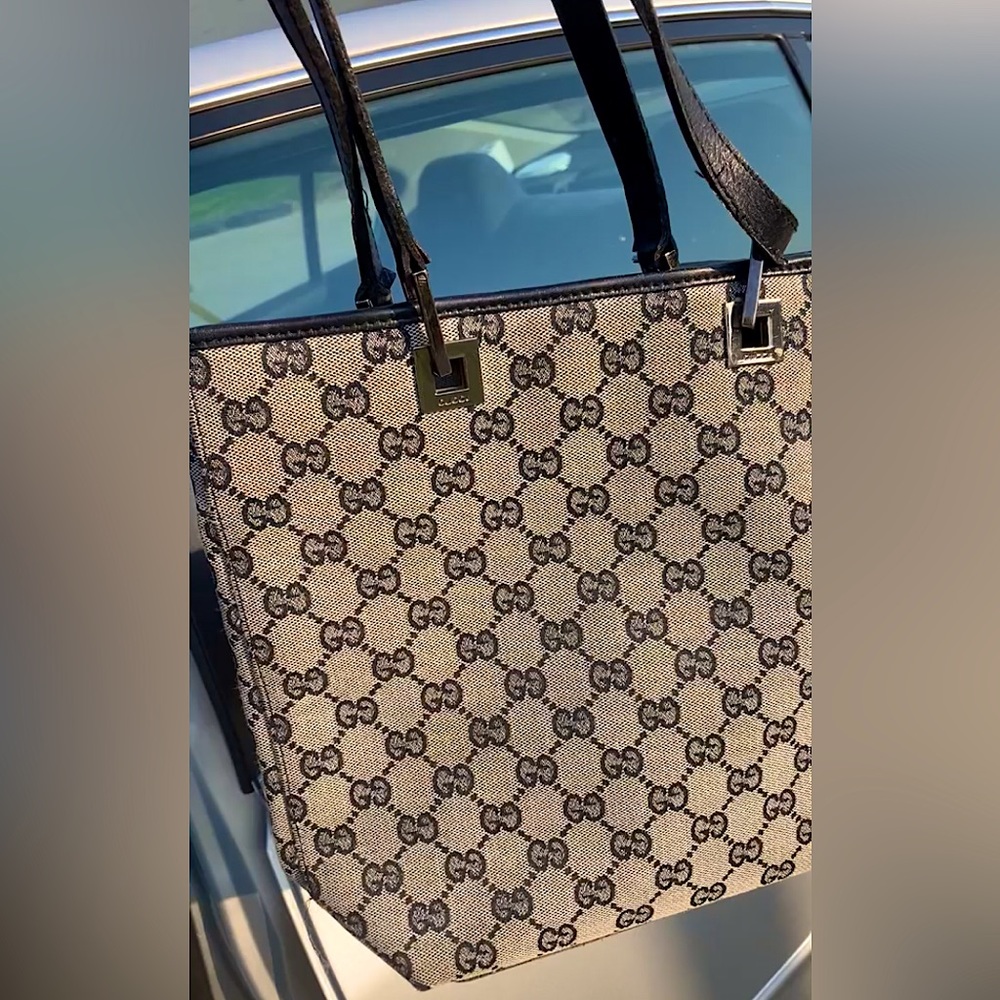 Vintage Gucci GG Canvas Bucket Tote